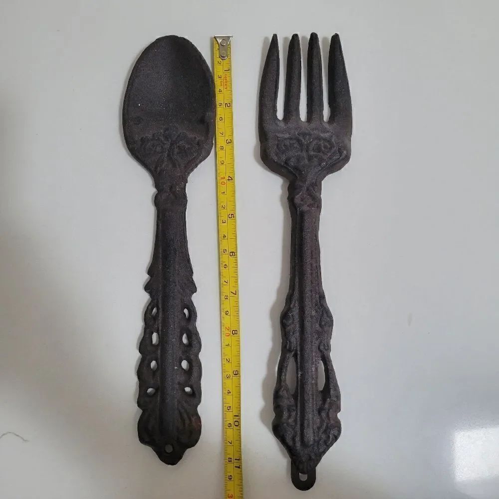 Kitchen decor spoon and fork - Picture 2 of 9